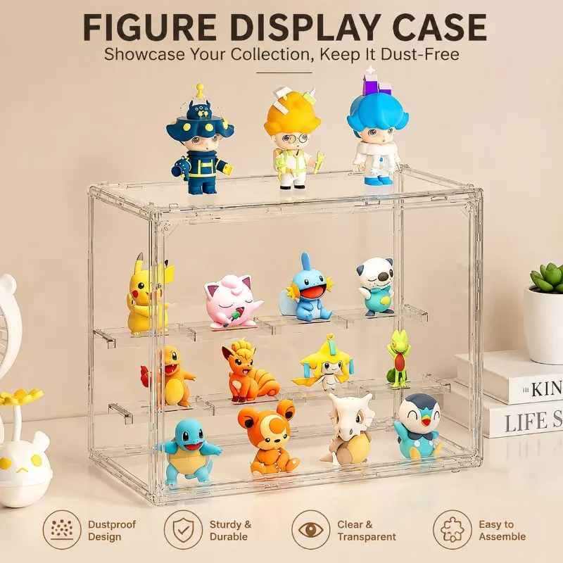 Display Case Acrylic - 3 Layer Clear Blind Box Storage