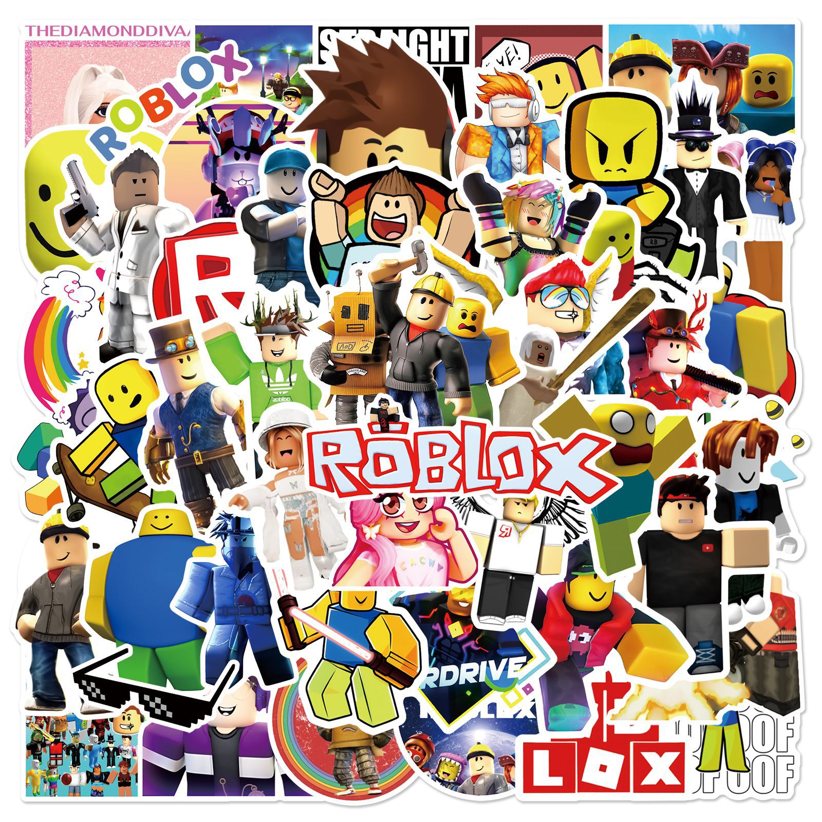 50pcs Roblox Unique Waterproof - Vinyl Figure Blank review and price
