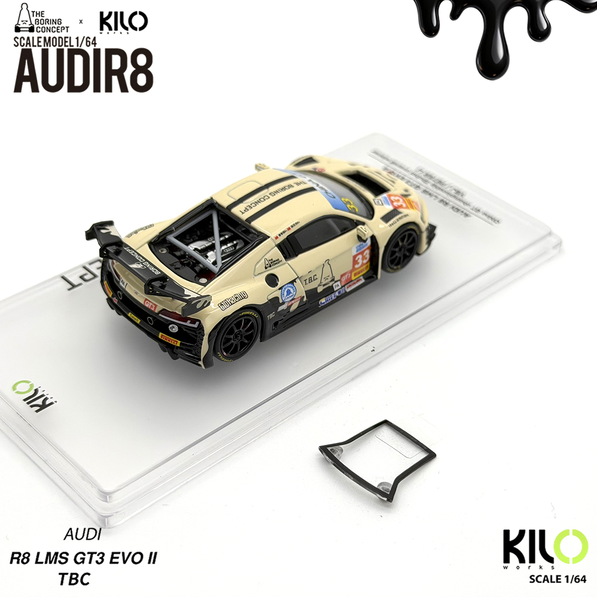 Kilo Works × TBC 1:64 Audi R8  - Die Cast Car 1 64 review and price