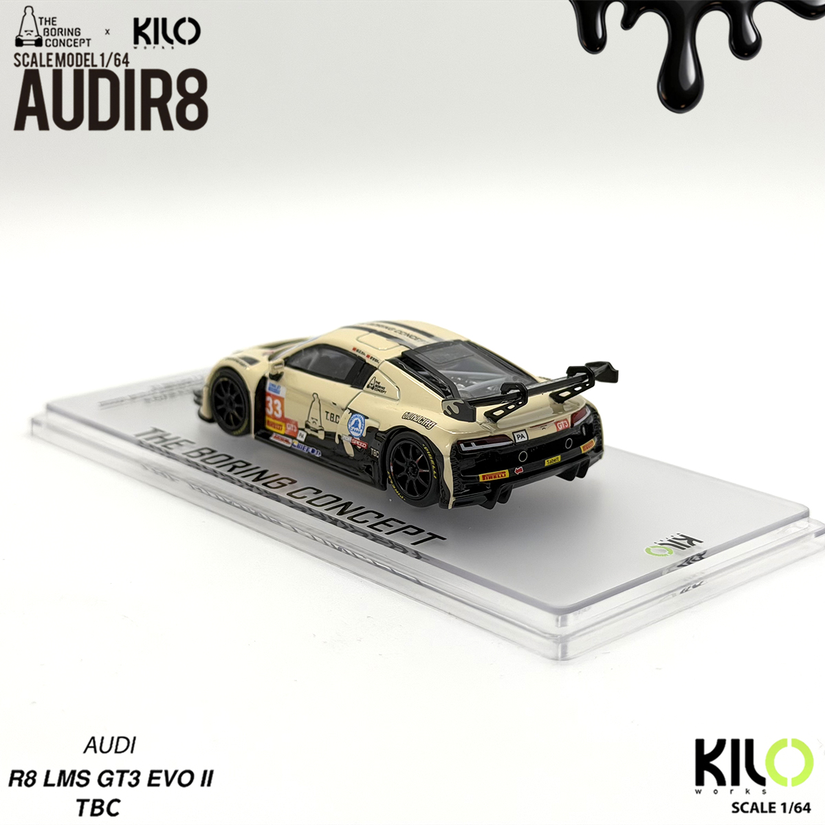 Kilo Works × TBC 1:64 Audi R8  - Die Cast Car 1 64 review and price