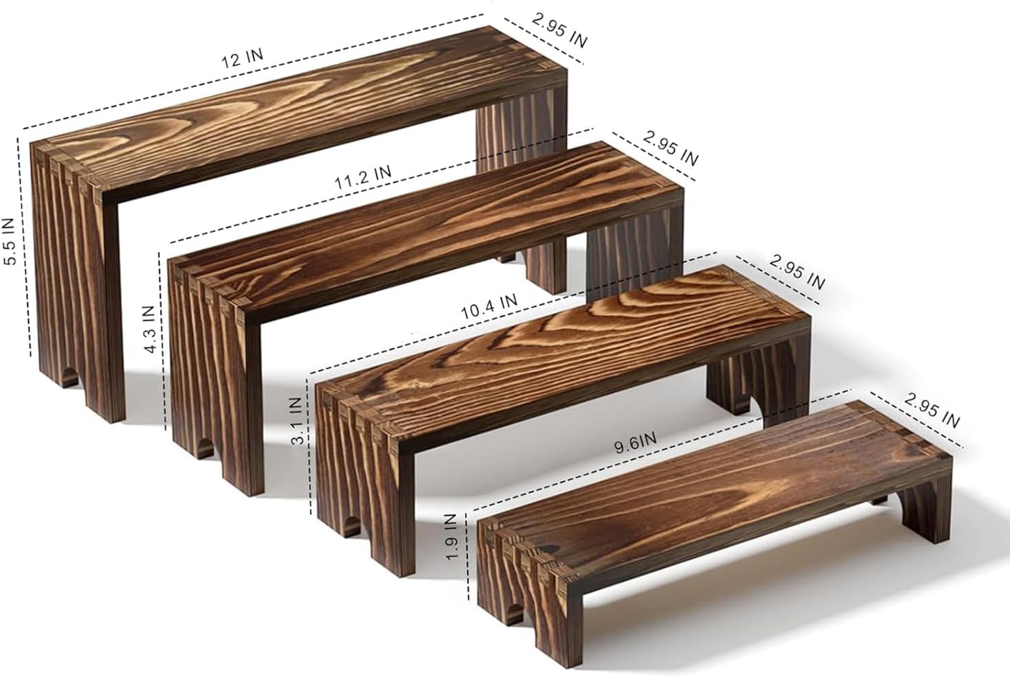 2 Tier Wooden Cupcake Stand Se - Display Risers Set review and price