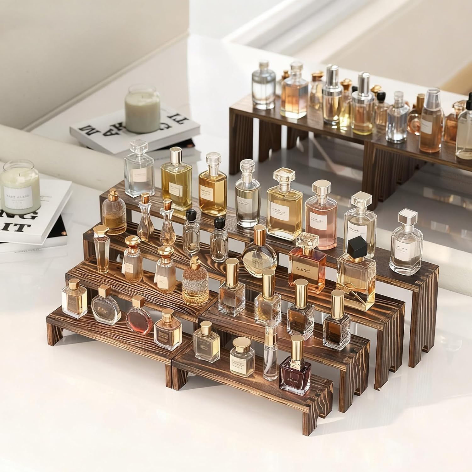 2 Tier Wooden Cupcake Stand Se - Display Risers Set review and price