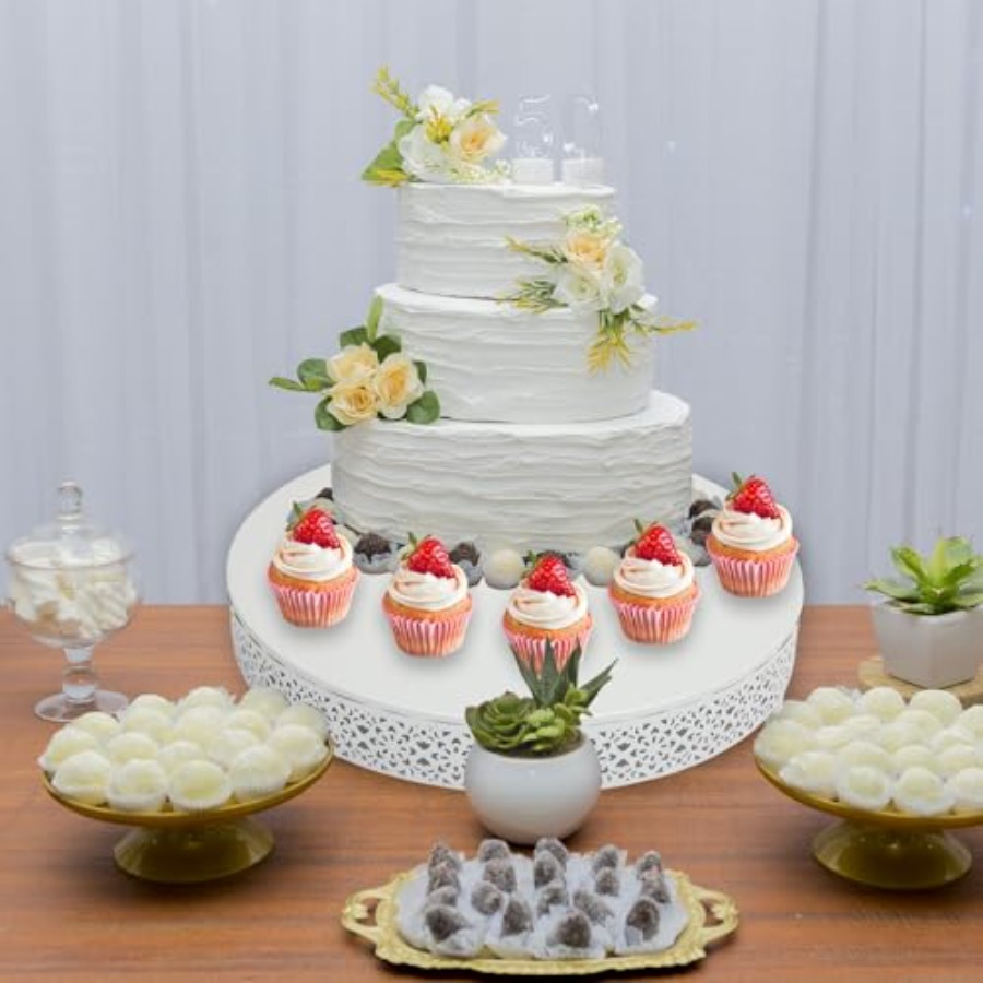 3 Pcs Cake Stands Set 16'' 14' - Display Risers Set review and price
