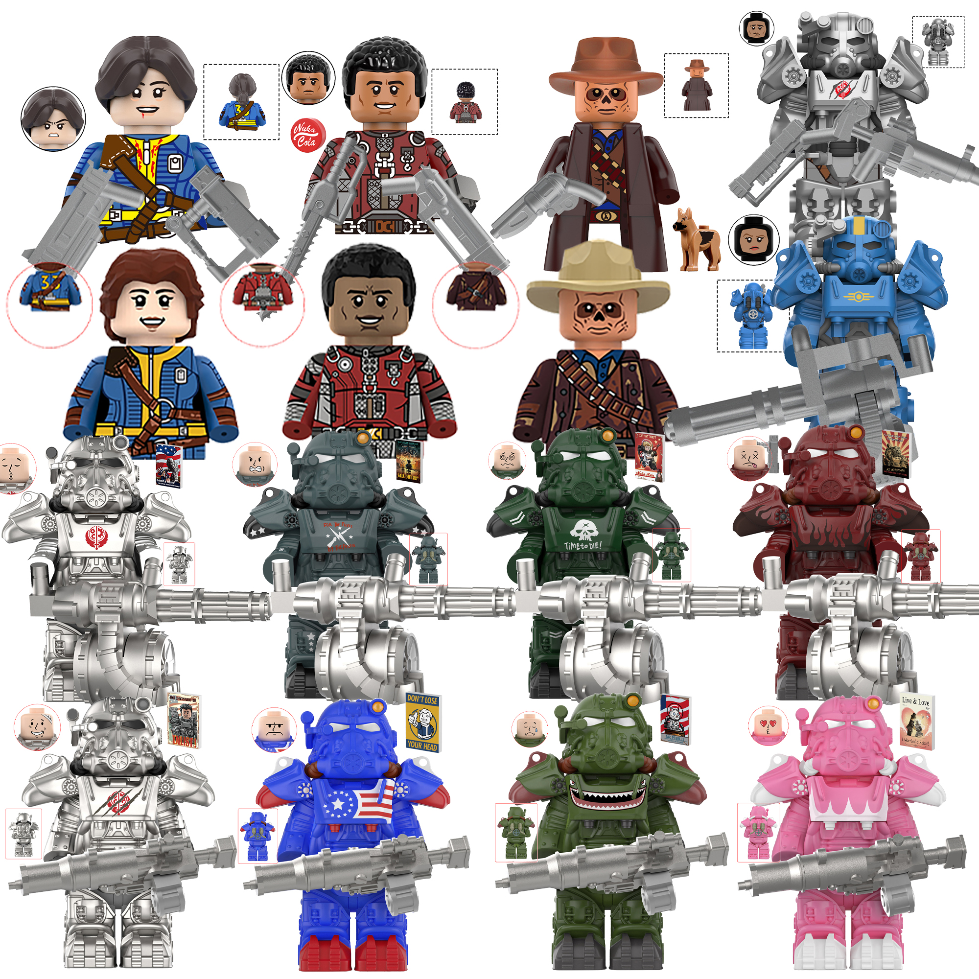 New BoS Game T60 Power Armor A - Lego Minifigure Holder review and price