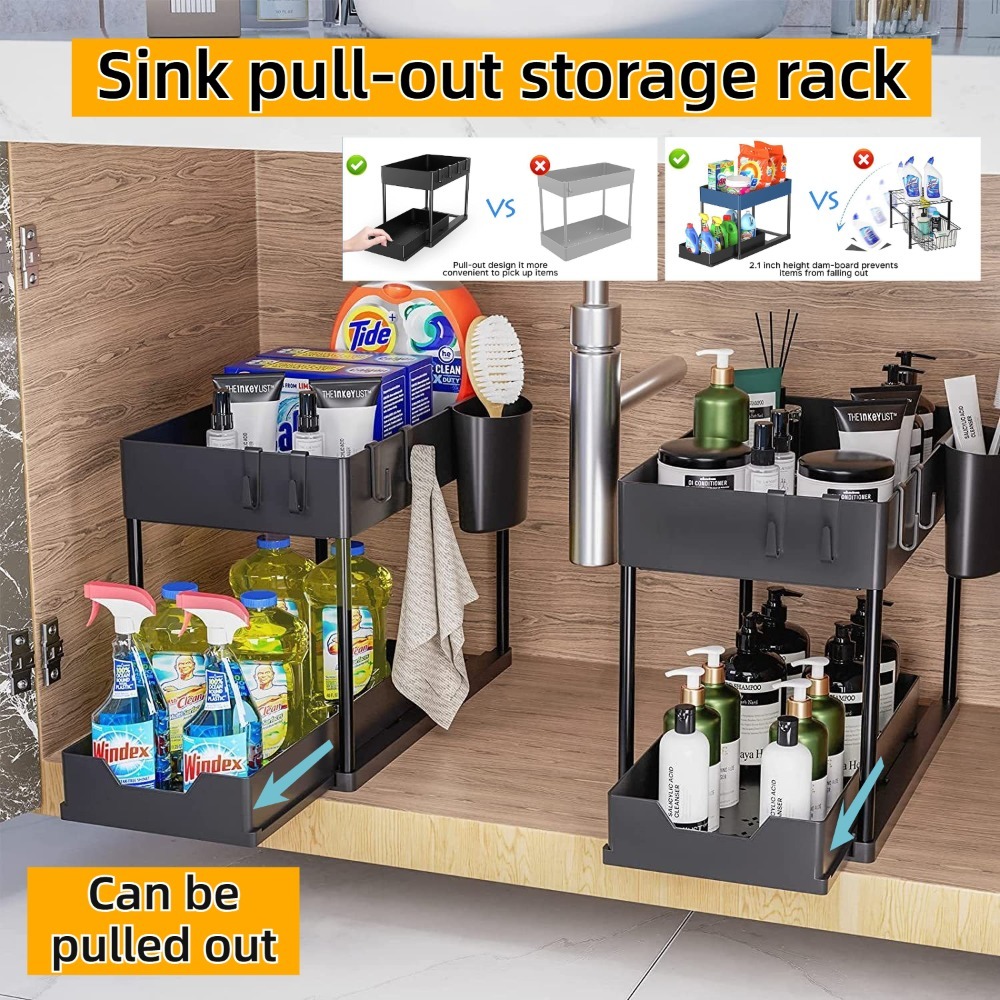 2-Tier Pull Out Under Sink Org - Pop Display Shelf review and price