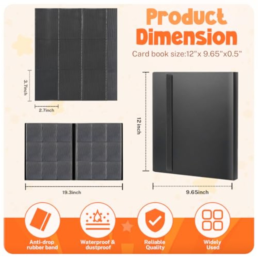 Card Binder, 9 Pocket Trading  - Trading Card Binder review and price