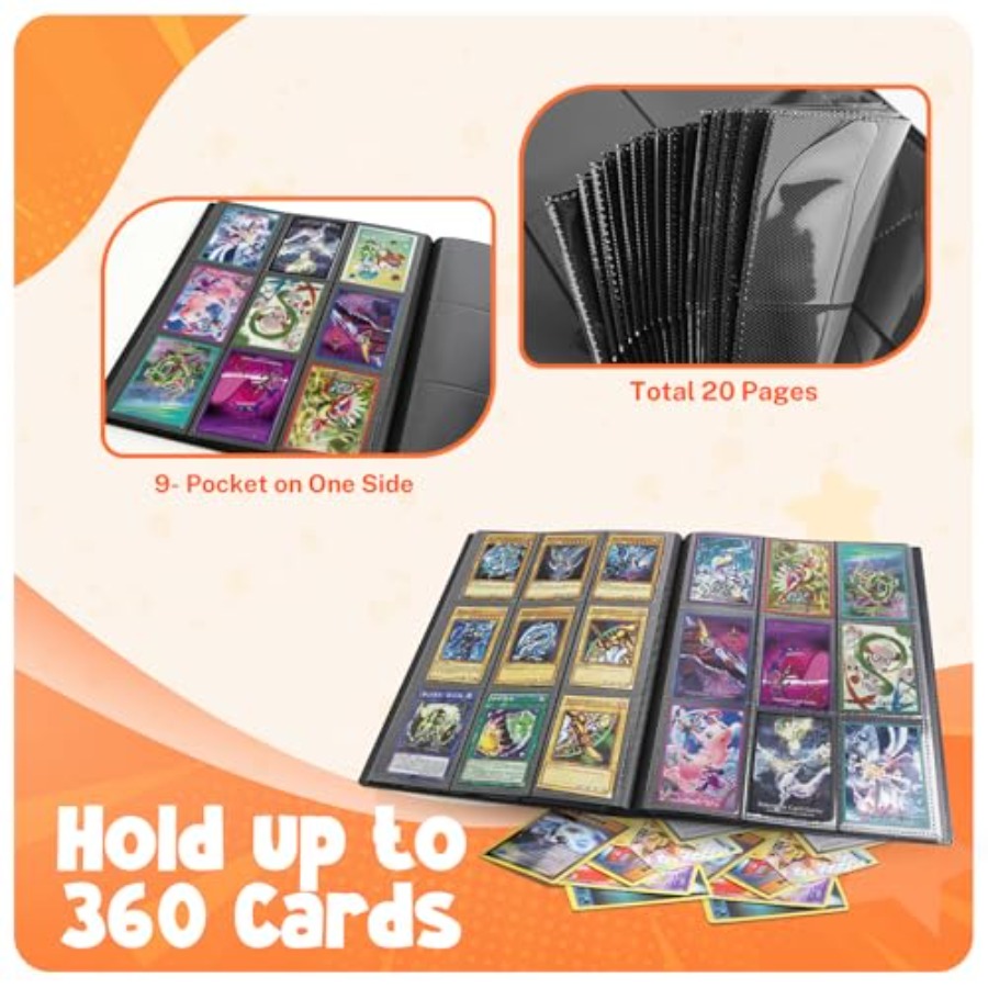 Card Binder, 9 Pocket Trading  - Trading Card Binder review and price