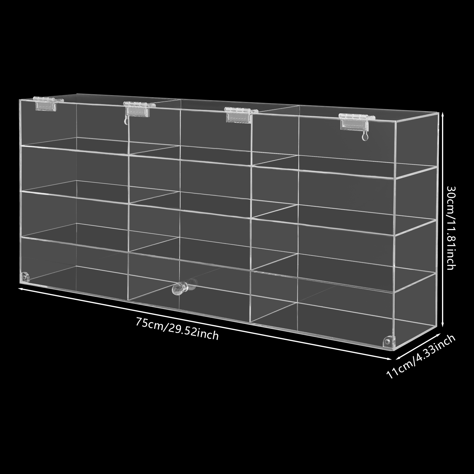 4 Tiers Wall Mounted Toy Displ - Display Case Acrylic review and price