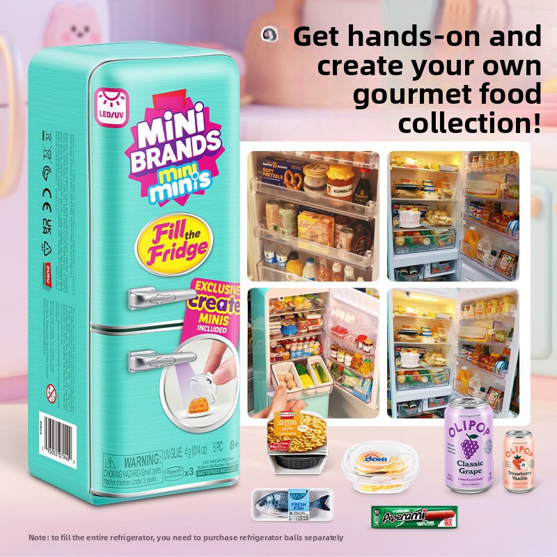 Led Light Up Mini Refrigerator - Vinyl Figure Blank review and price