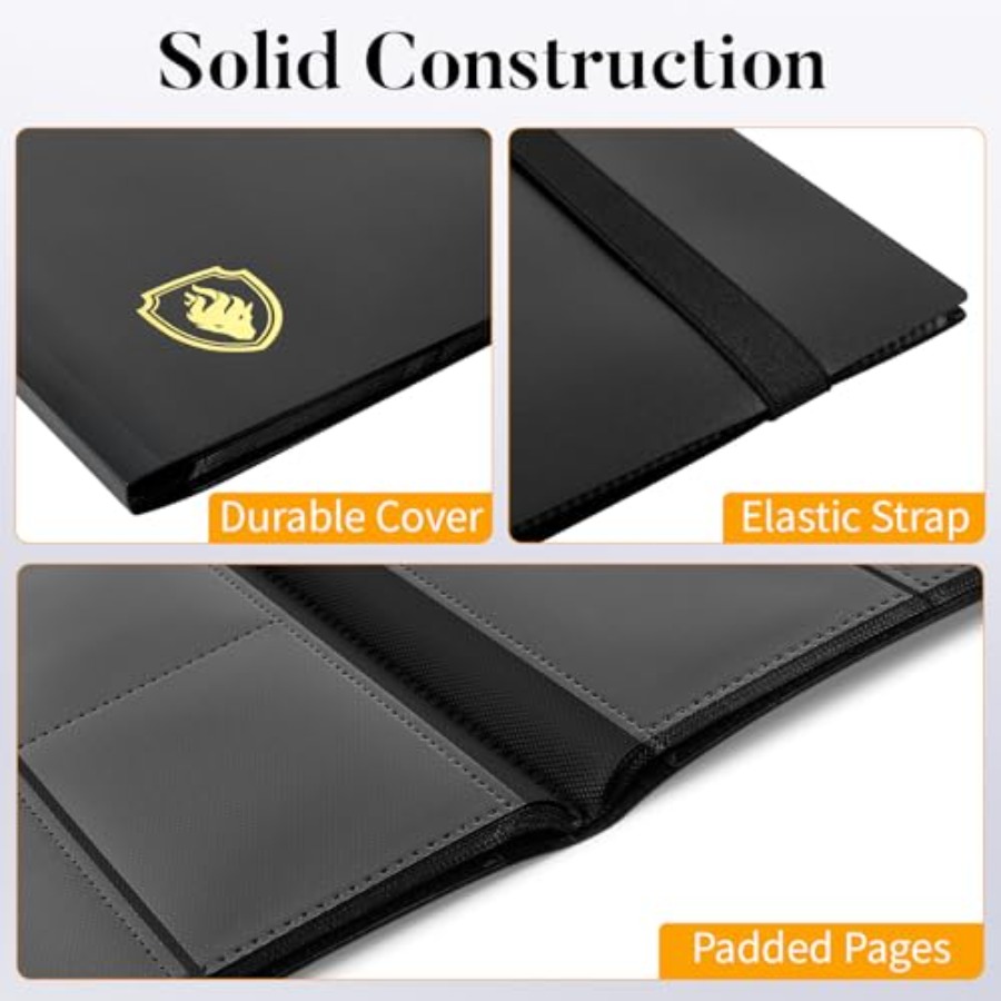 Heavy Duty Card Binder, 9 Pock - Trading Card Binder review and price