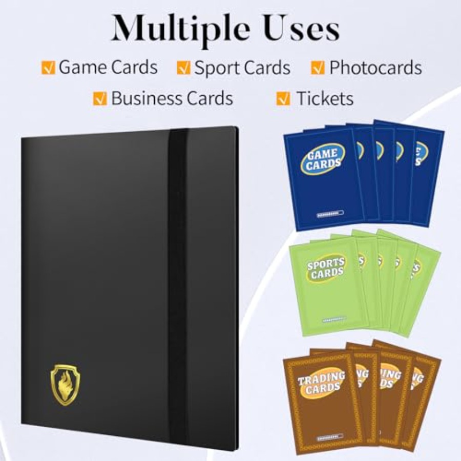 Heavy Duty Card Binder, 9 Pock - Trading Card Binder review and price