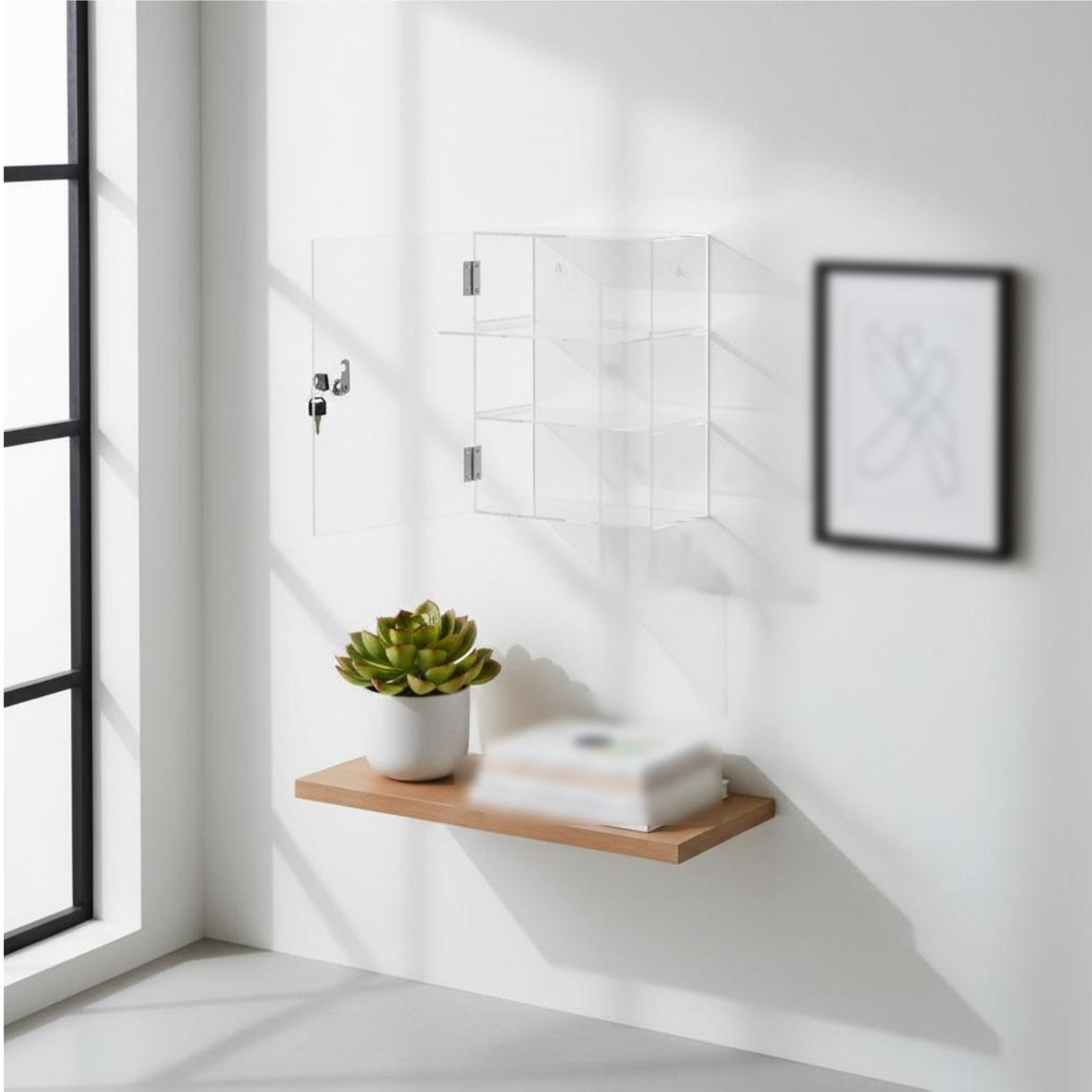 Locking Acrylic Display Case L - Display Case Acrylic review and price