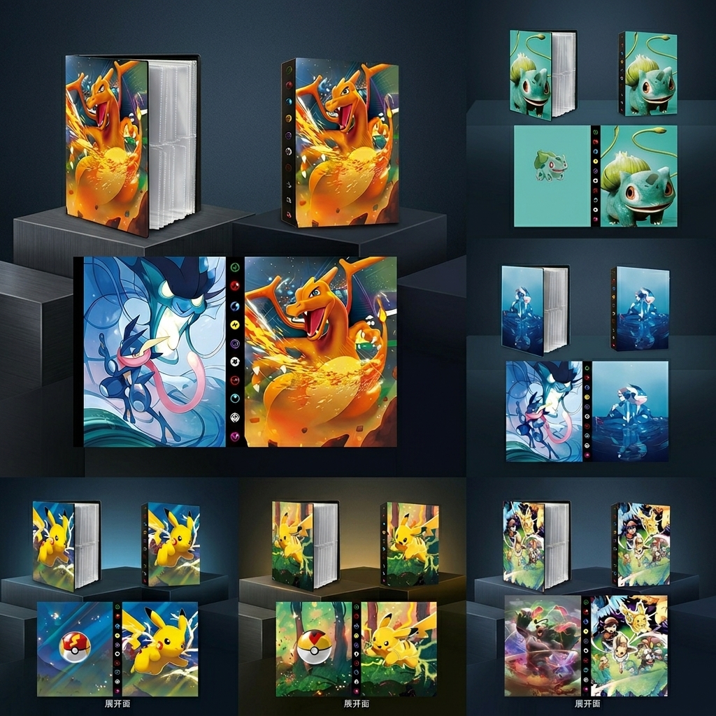 Bandai Pokemon 4 Grid Card Alb - Trading Card Binder review and price