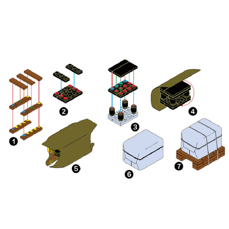 WW2 Military Air Drop Crate Bu - Lego Minifigure Holder review and price